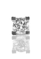 Mono orecchino Promesse in Oro bianco Diamante 0.10 Ct OUY010 - OUY010